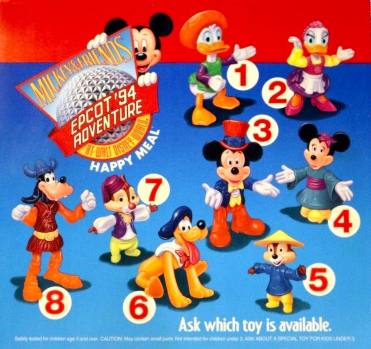 McDonald's Happy Meal 1994 Epcot Center Adventure