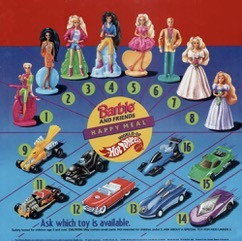 McDonald's 1994 Barbie and Friends/Hot Wheels