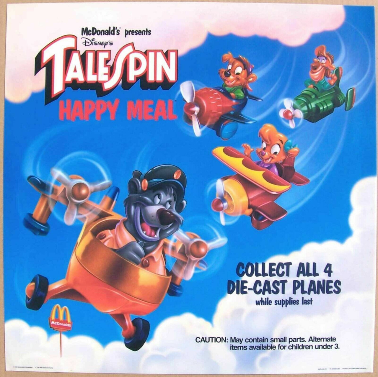 McDonald's Happy Meal Toy 1990 Disney's TaleSpin