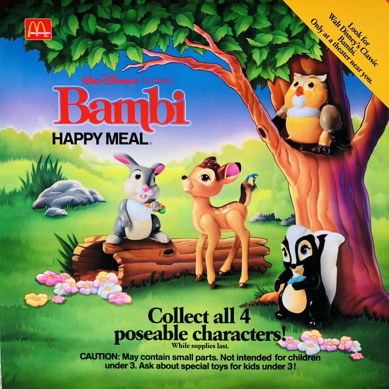 McDonald's Happy Meal Toys 1988 Bambi