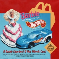 McDonald's Happy Meal Toy 1993 Barbie/Hot Wheels