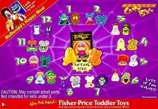 McDonald's Happy Meal Toy 2000 Monster Crazy Bones