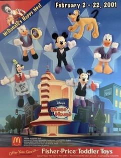 McDonald's Happy Meal 2001 Disney's House of Mouse