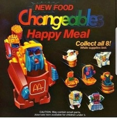 McDonald's Happy Meal Toys 1989 Food Changeables
