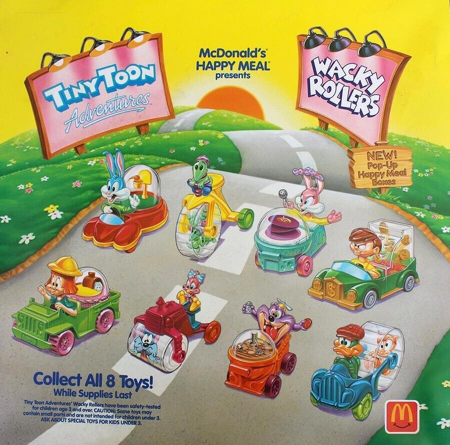 McDonald's Happy Meal 1991 Tiny Toon Adventures