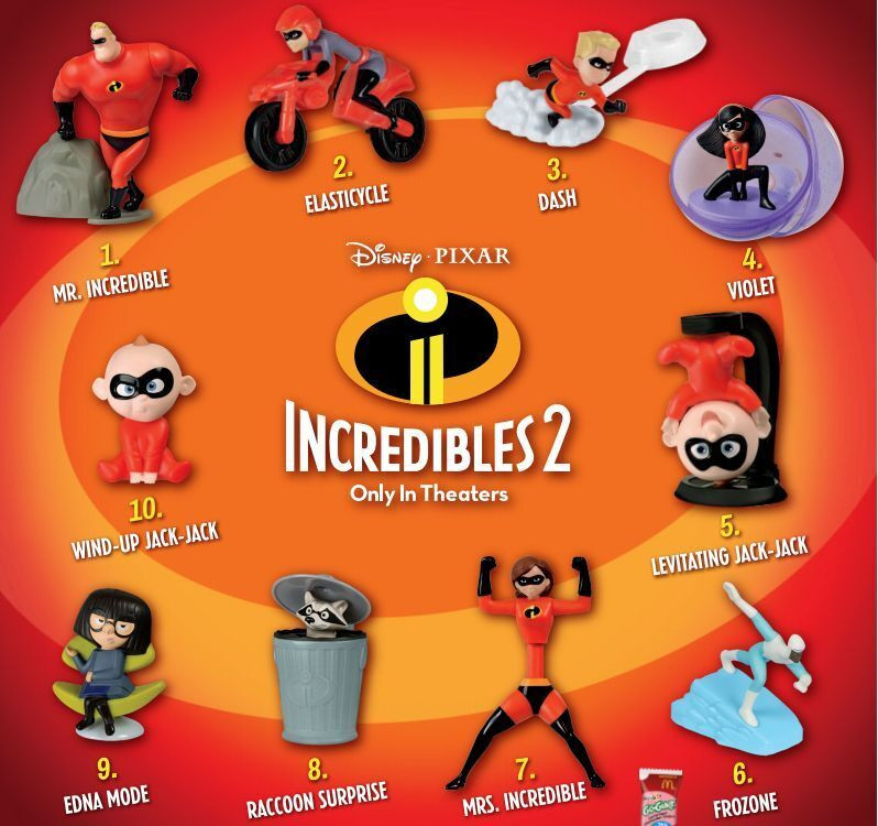 McDonald's Happy Meal 2018 Incredibles 2 