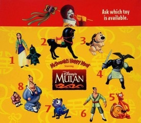 McDonald's Happy Meal Toy 1998 Disney's Mulan