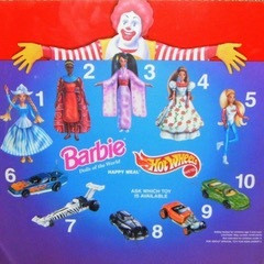 McDonald's 1996 Barbies of the World/Hot Wheels