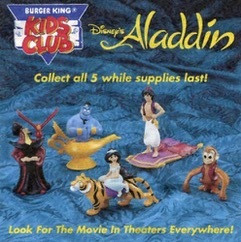 Burger King Kids' Club 1992 Disney's Aladdin