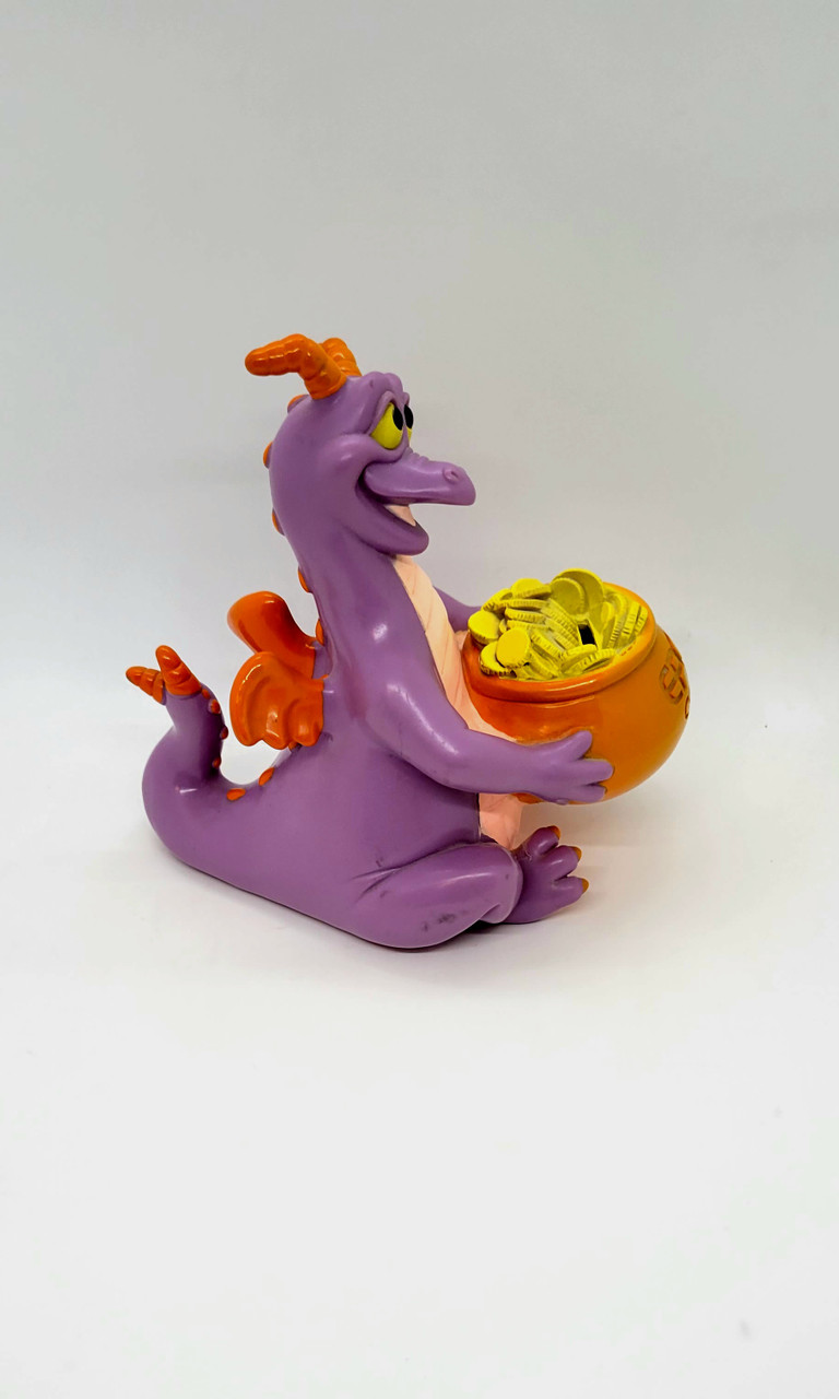 Vintage 1982 Disney Figment Dragon EPCOT Center Vinyl Bank