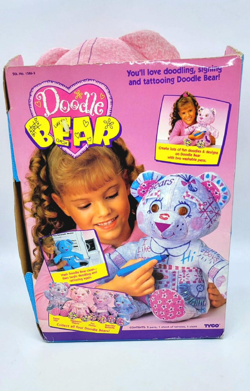 Buy 1994 Tyco Doodle Bear - Happenin' Hearts | Vintage Toy Collectible