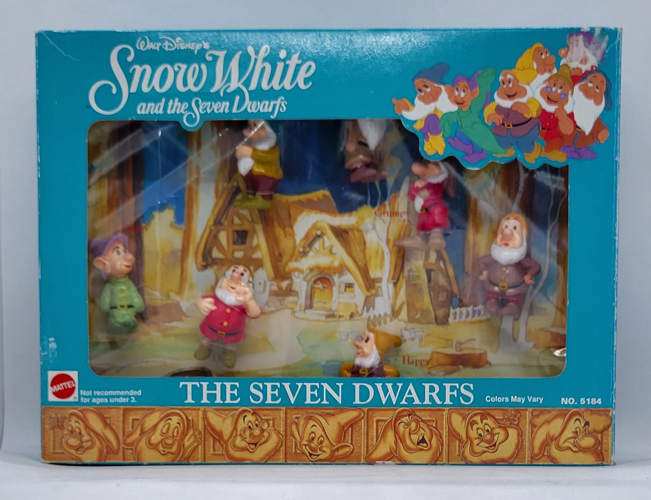 Walt Disney's Snow White and the Seven Dwarfs: The Seven Dwarfs PVC Toy  Figures