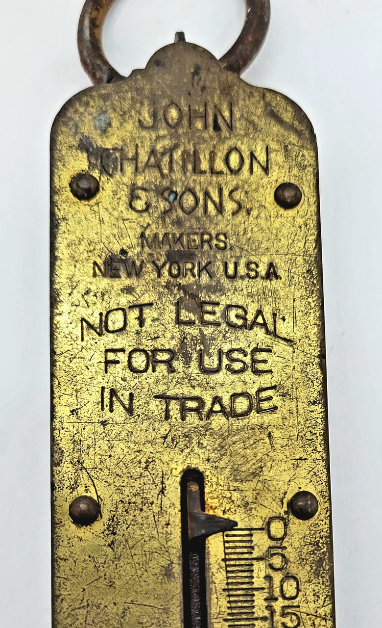 50 Lb Fish Scale Manley Brass Scale 50 – J&M Tackle Brass