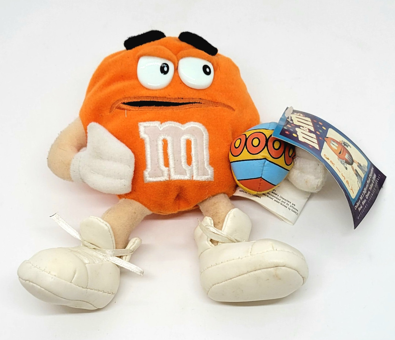 Vintage M&M Orange Crispy Character Plush Toy LNWT 2001