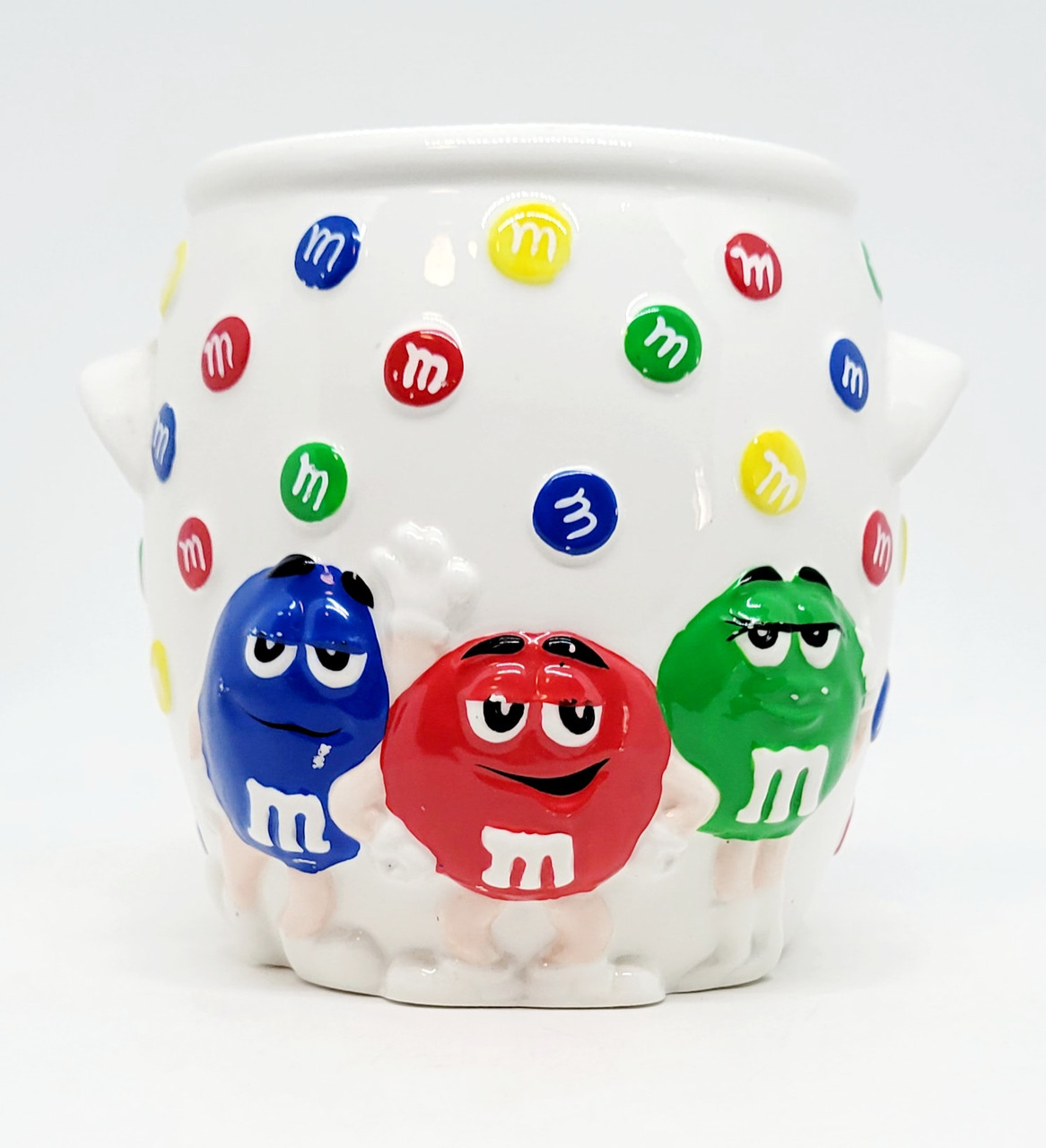 M&M's World Red Character Chocolate Candy Ceramic Jar New