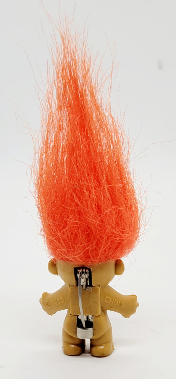 RUSS Troll Doll With Orange Hair Pin