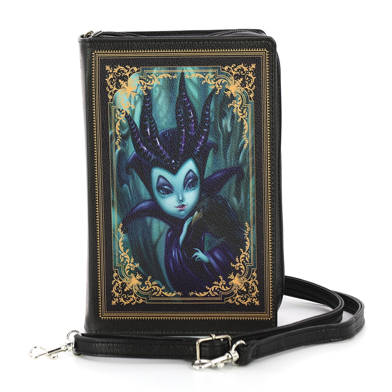 Things2DIe4 Black Vinyl Alice In Wonderland Book Handbag Novelty Clutch  Purse Crossbody Bag - Walmart.com