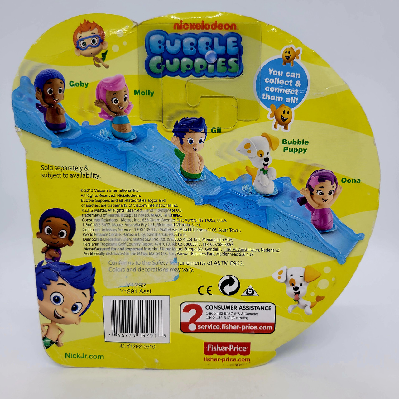 Nick Jr Molly Bubble Guppies Toy Fisher-Price 2013 Nickelodeon