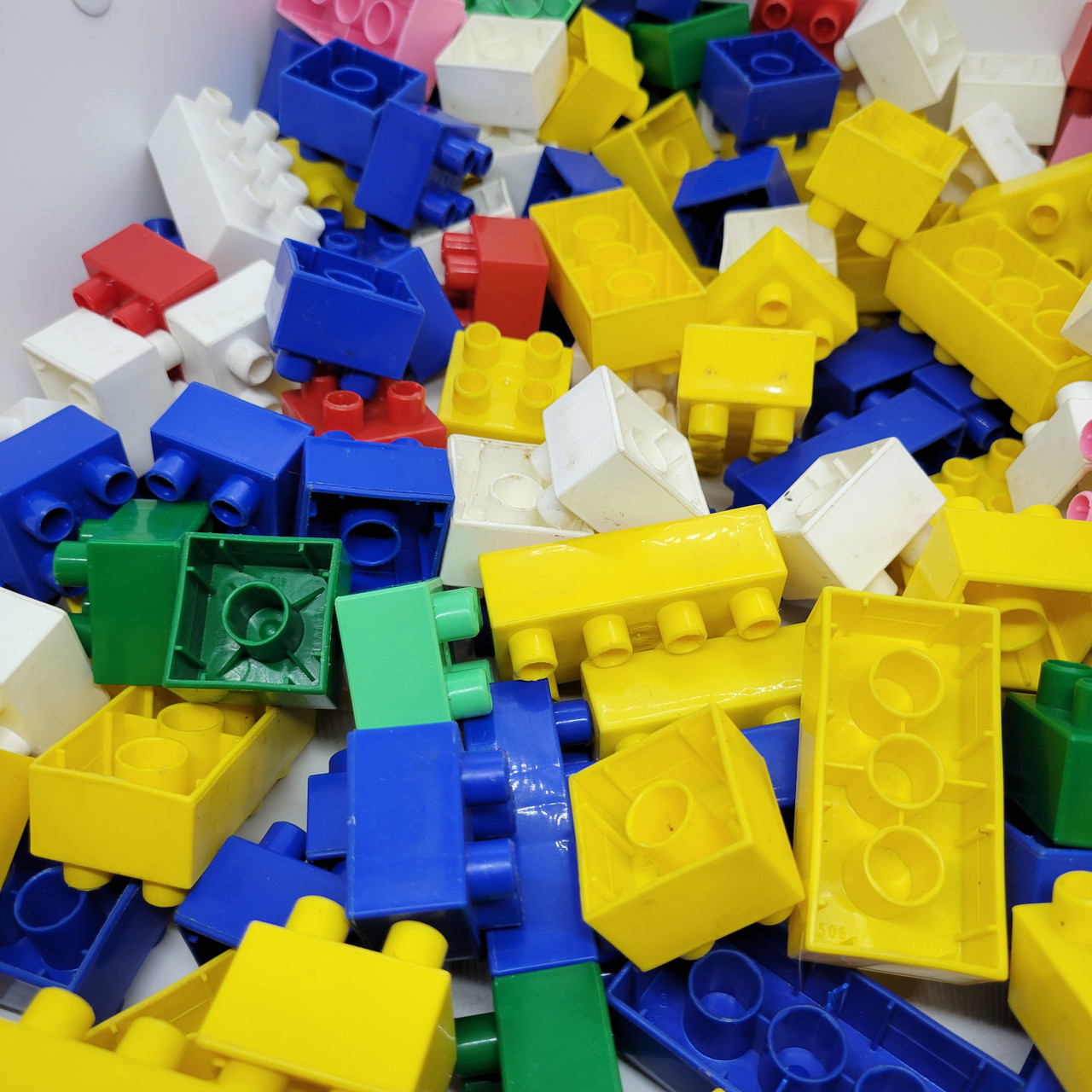 Mega Bricks Example Shapes MEGA BLOKS 3 lbs. Lot of Building Bricks