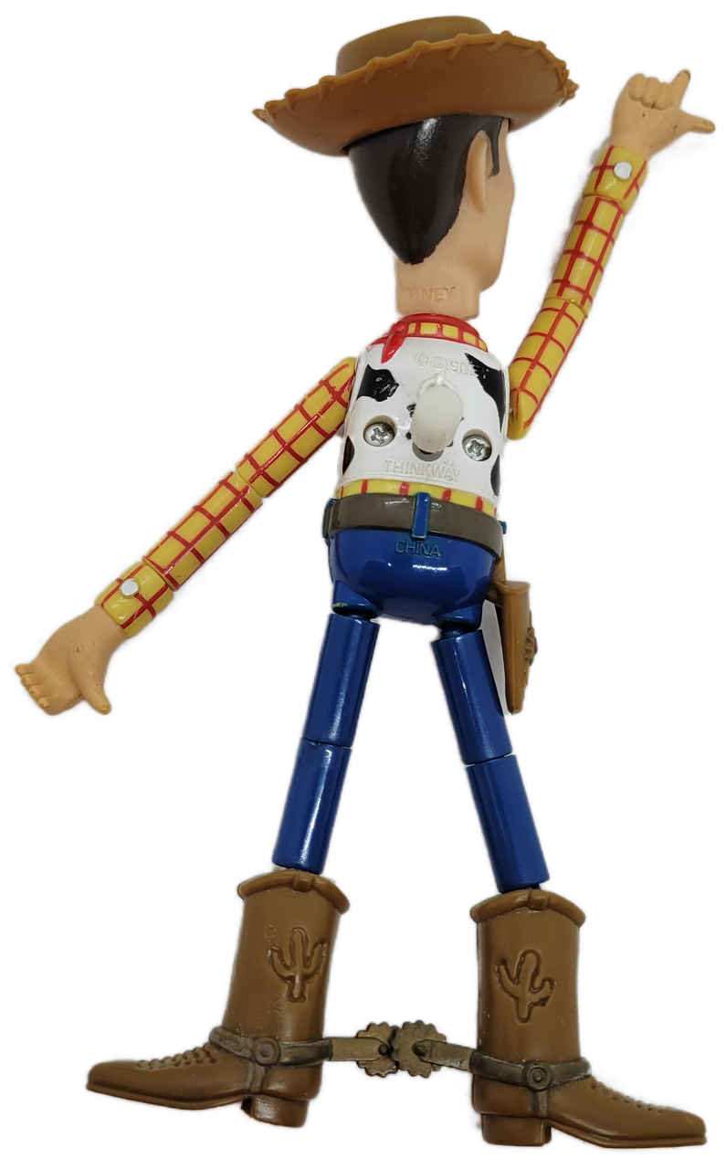 Thinkway Toys 1995 Disney Toy Story Knock-Down Woody Figure