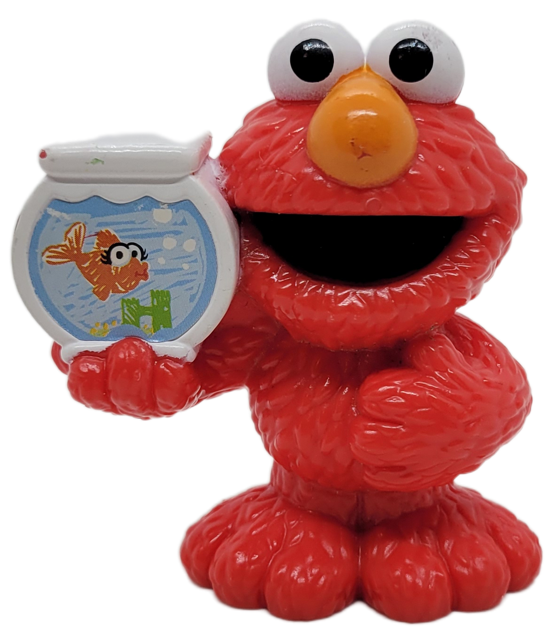 Hasbro 2010 Sesame Street Elmo Holding Fish Tank Figure