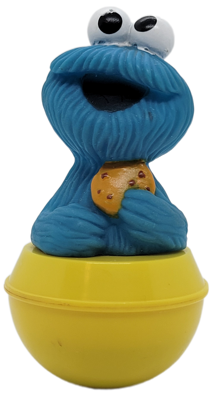 Illco Sesame Street Weeble Wobble Roly Poly Cookie Monster Toy Illco Sesame Street Weeble Wobble Roly Poly Cookie Monster Toy