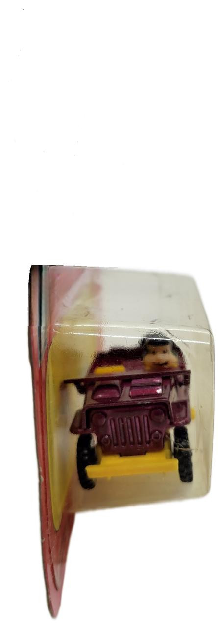 SNOOPY HANDFULS MINI DIE CAST ミニカー Hasbro 1965 Snoopy Handfuls Mini Die-cast Lucy in Purple Jeep