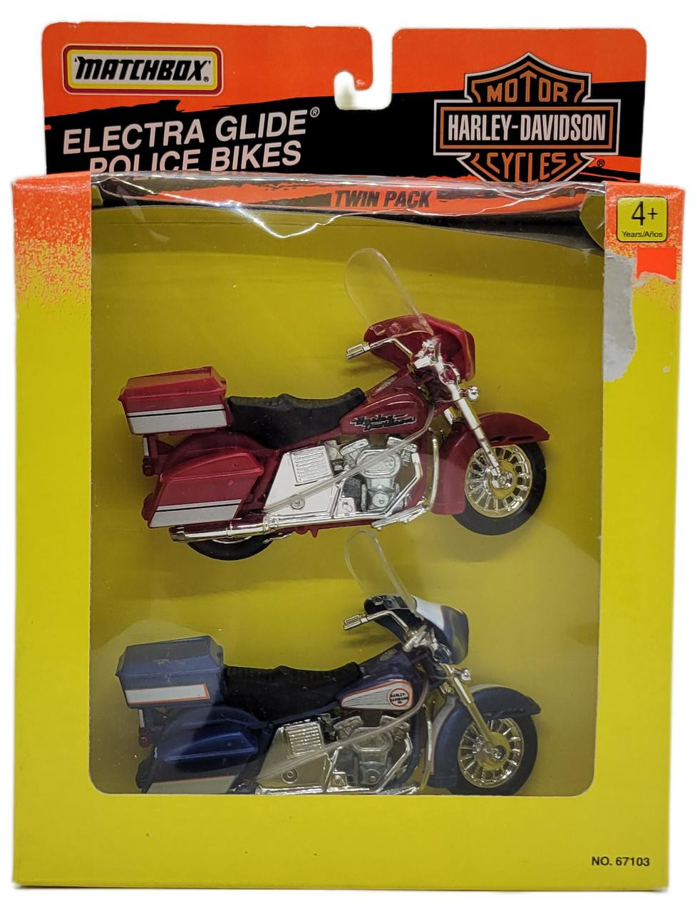 MATCHBOX 1995 Harley-Davidson Motorcycles Electra Glide Police