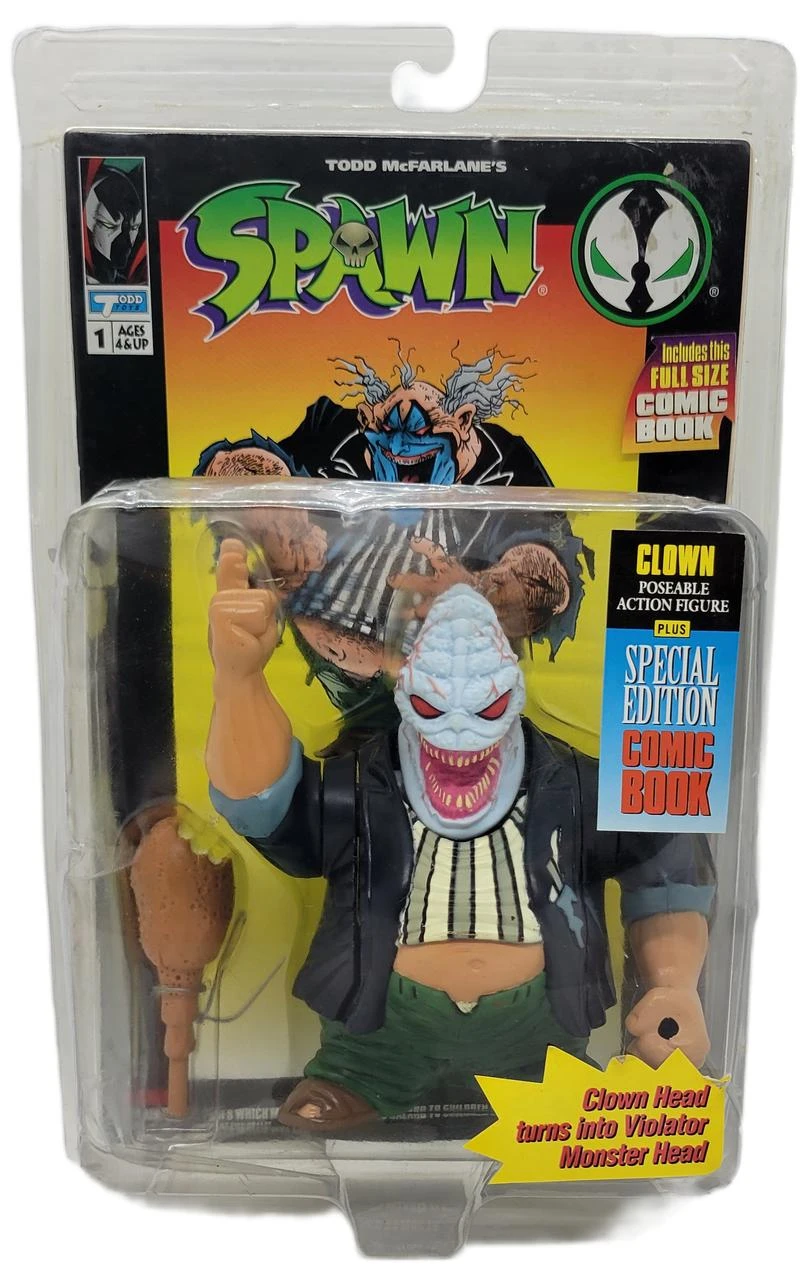 McFarlane Toys 1994 Todd McFarlane's Spawn Series 1 Clown Action Figure