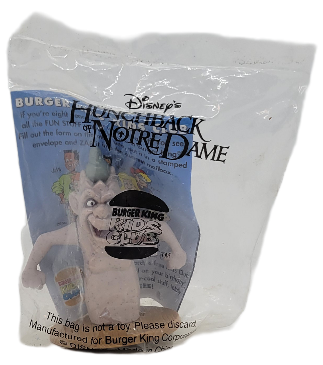 Burger King Kids Club 1996 Disney's The Hunchback of Notre Dame