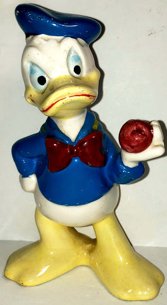 Vintage Disney Ceramic Hand Painted Donald Duck Made In Japan