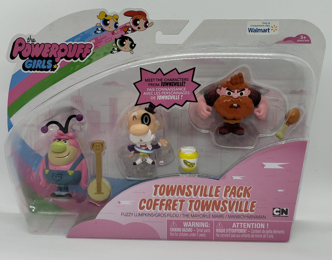 Powerpuff Girls Townsville Pack Fuzzy Lumpkins The Mayor Manboy Toy Figures