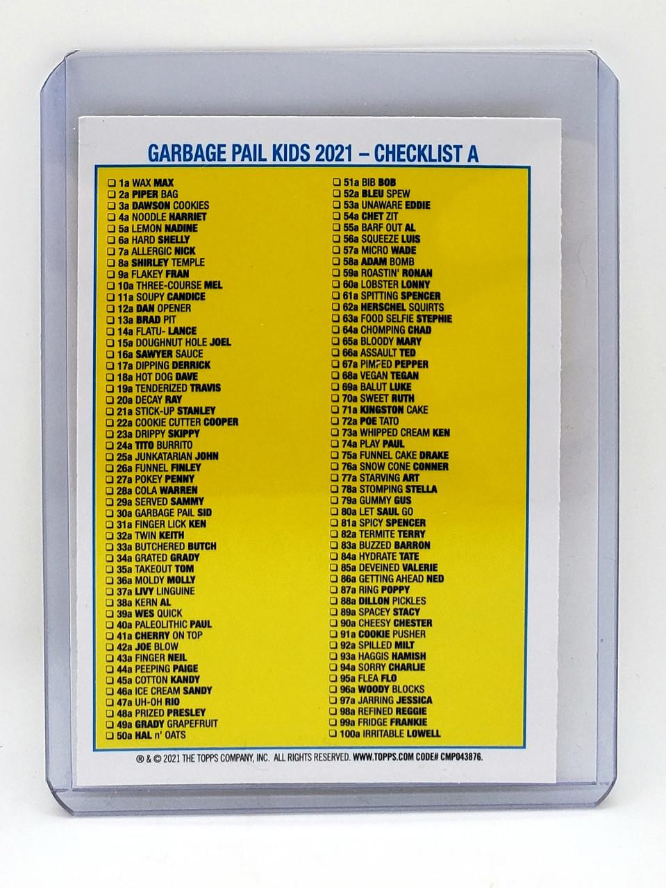 gpk food fight rare cards Garbage Pail Kids Topps Trading Card Pack Opening Buy GPK Food Fight Yellow