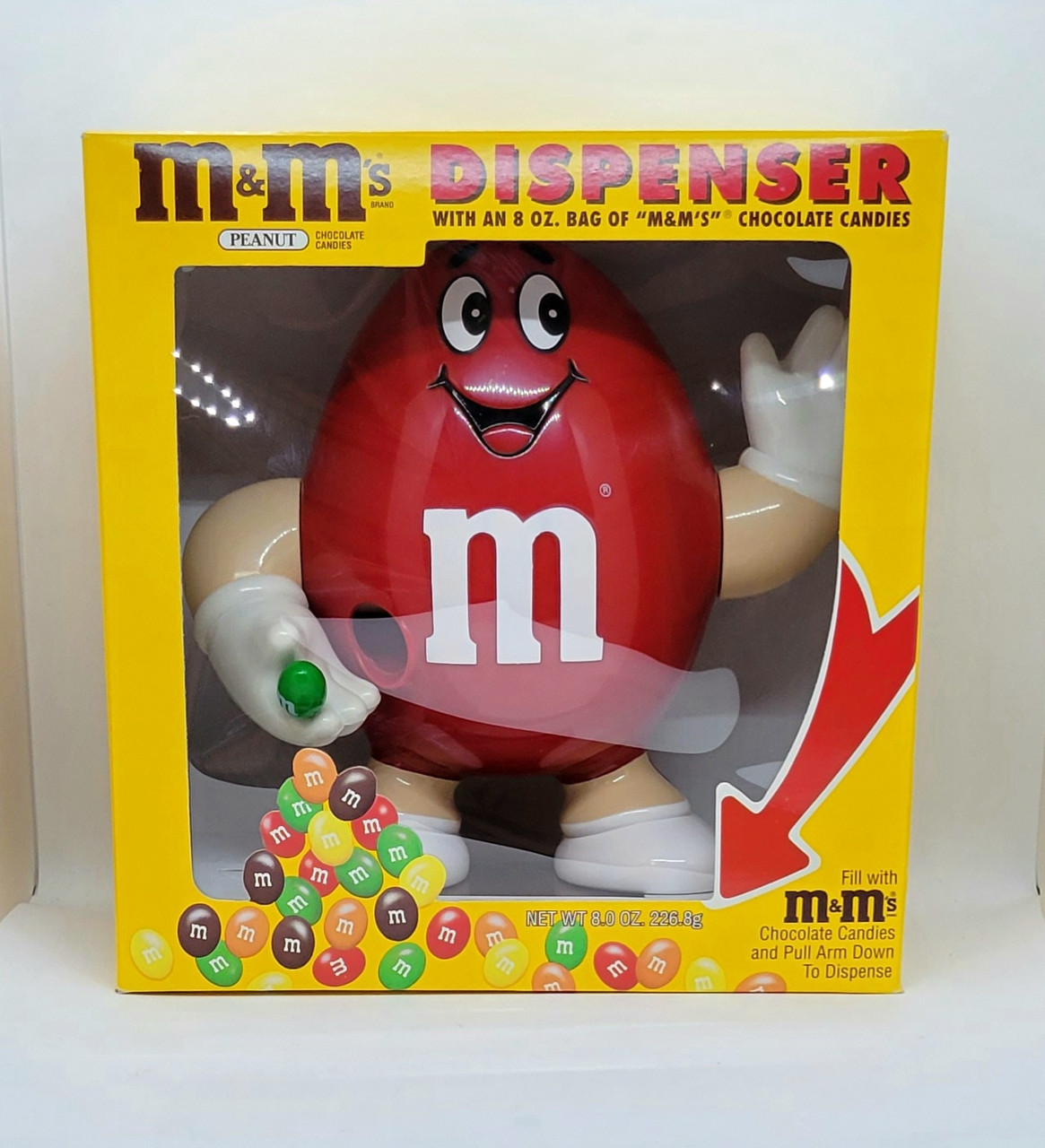 M&M's Dispenser - 1992 Red M&M Dispenser (Peanut)