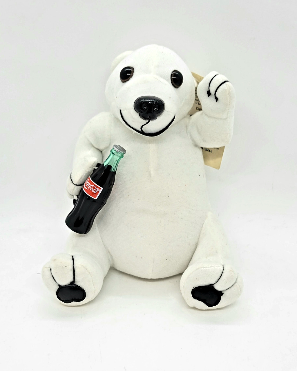 Coca cola polar bear clearance plush in bottle