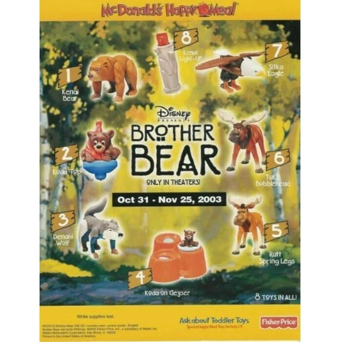 McDonald's Happy Meal 2003 Disney's Brother Bear