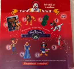 McDonald's 1996 Walt Disney Masterpiece Collection
