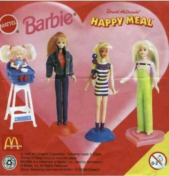 McDonald's Happy Meal Toy 1998 Barbie/Hot Wheels