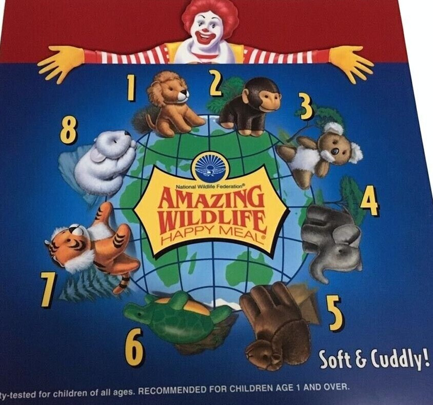 McDonald's Happy Meal 1995 National Wildlife Fed