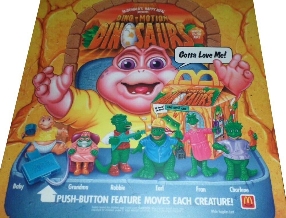 McDonald's Happy Meal Toy 1992 Dinosaurs