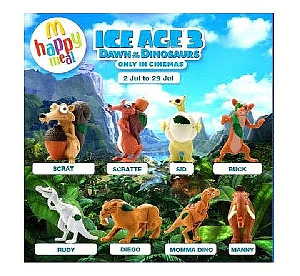 McDonald's 2009 Ice Age: Dawn of the Dinosaurs Toy