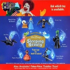 McDonald's Happy Meal Toy 1997 Sleeping Beauty