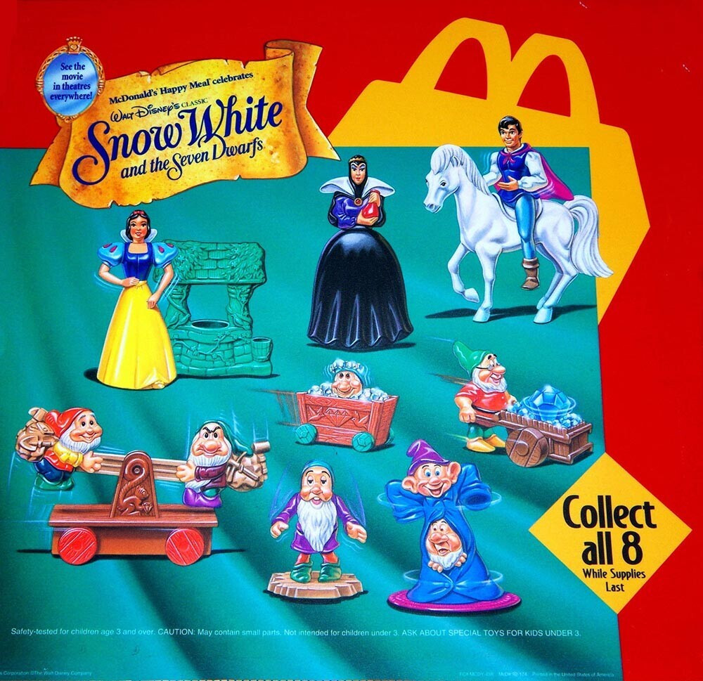 McDonald's Happy Meal Toy 1993 Snow White