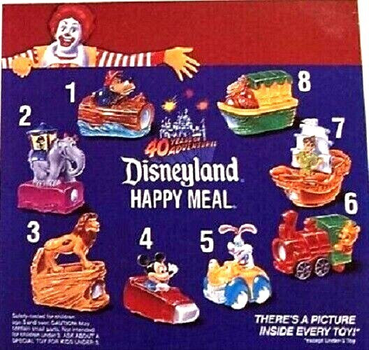 McDonald's Happy Meal 1995 Disneyland Adventures