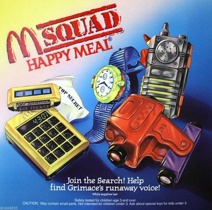 McDonald's Happy Meal Toy 1993 M-Squad