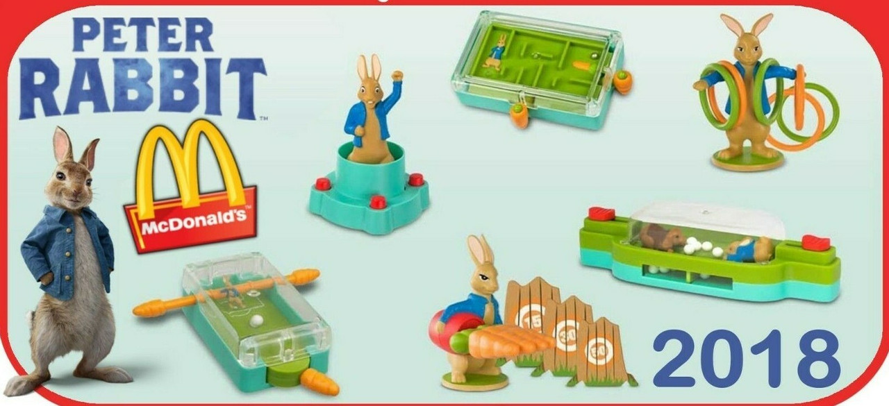 McDonald's Happy Meal Toys 2018 Peter Rabbit