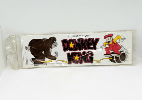 Vintage Nintendo I Jump For Donkey Kong Bumper Sticker