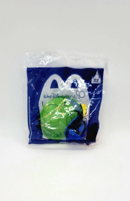 Disney McDonald's Happy Meal 2021 Walt Disney World 50 - #22 Dory Toy, packaging with Dory image from Finding Nemo inside a plastic bag.