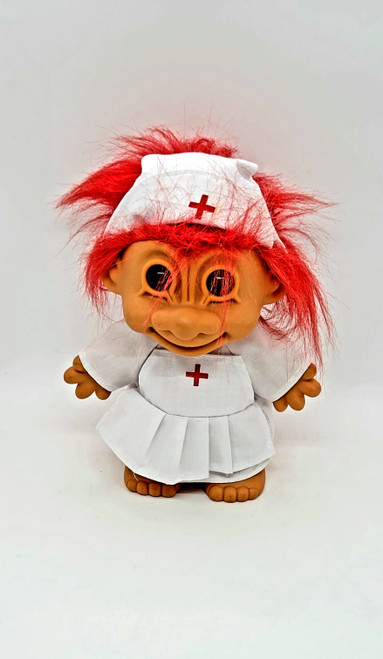 Russ Berrie Nurse 8-inch Troll Doll With Red Hair