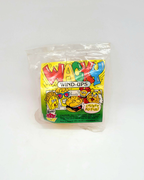 Wendy's Kids Meal Toy 1991 Wacky Wind-Ups Christmas Gift Hamburger In Box